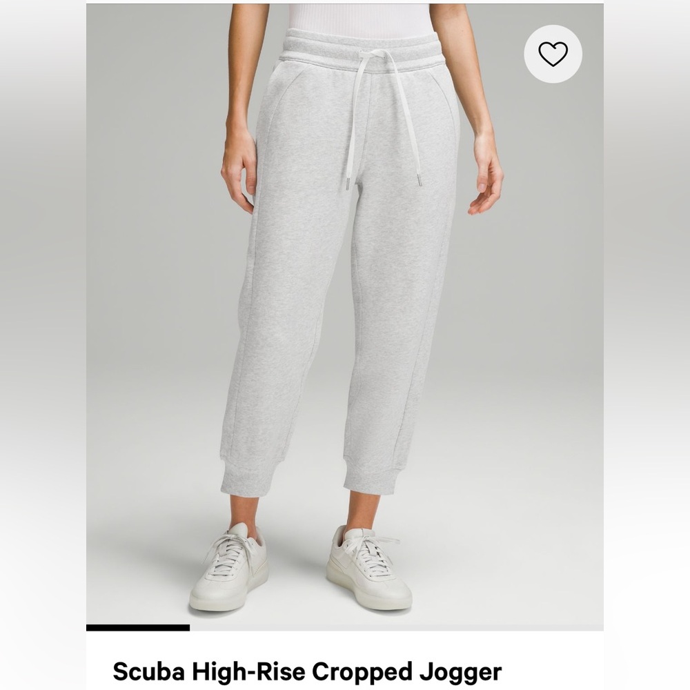 Scuba High Rise Cropped Jogger Size 2